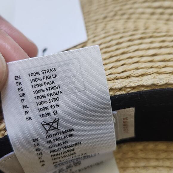 Brixton Woven Straw Joana Hat Womens Size M/L Wide Brim - Picture 7 of 7